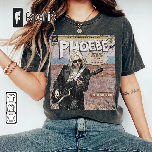 Phoebe Bridgers Comic Shirt, 90S Vintage Merch Book Art Punisher Album World Tour Tickey 2023 Graphic Tee Gift Hoodie V2, Com1905Kh