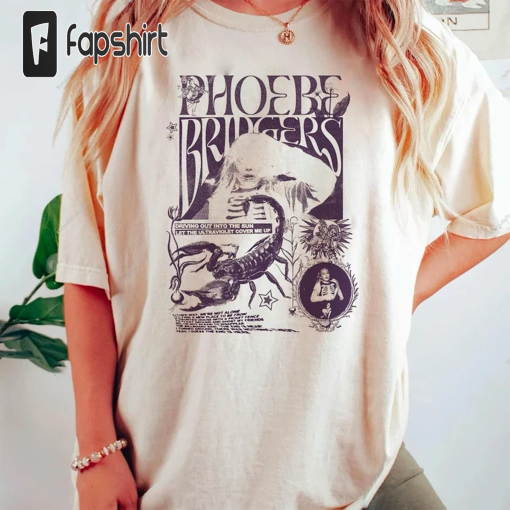 Vintage Phoebe Bridgers Tour Shirt, I Know The End Lyric Tee, Punisher, Aesthetic Band Tee, Phoebe On Tour, Gift For Fan