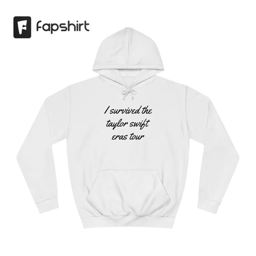 Taylor Swift Cute Unisex Hoodie – I Survived the Eras Tour – The Eras Tour – Funny Swiftie Gifts – T Swift – Midnights