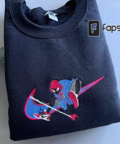 Spiderman Embroidered Sweatshirt, Spider-man Crewneck Hoodie, Marvel…