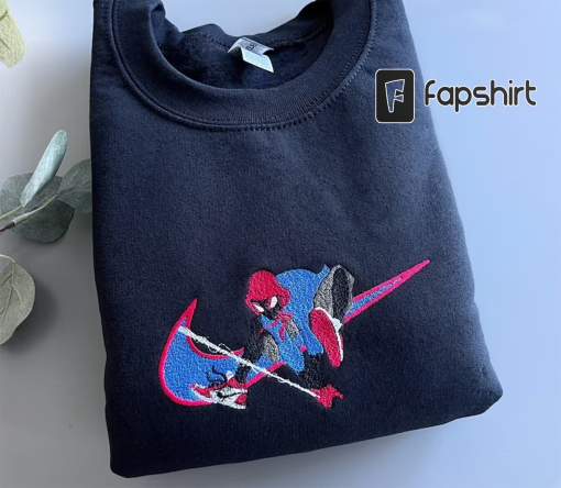 Spiderman Embroidered Sweatshirt, Spider-man Crewneck Hoodie, Marvel Sweatshirt Hoodie, Kitty Embroidered Crewneck, Spider Kitty Crewneck