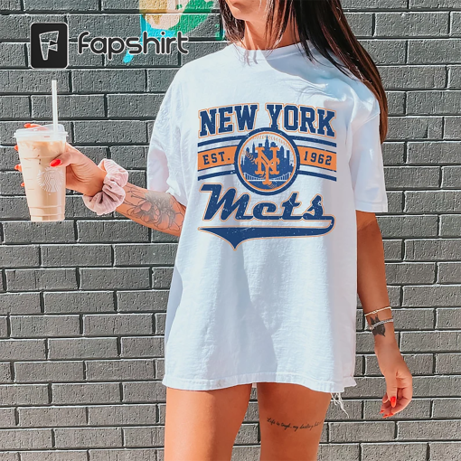 Vintage New York Mets T-Shirt | New York Baseball Shirt | New York EST 1962 T-Shirt | Vintage Baseball Fan Shirt – Sweatshirt – Hoodie