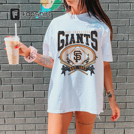 Vintage San Francisco Giants Sweatshirt, San Francisco Baseball Shirt, San Francisco EST 1883 Sweatshirt, Vintage Baseball Fan Shirt