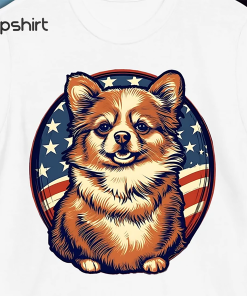 American Flag Pomeranian Dog Shirt | Pomeranian…