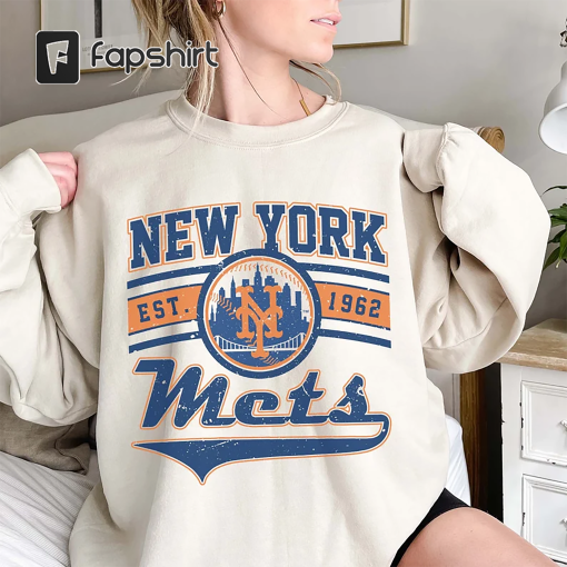 Vintage New York Mets T-Shirt | New York Baseball Shirt | New York EST 1962 T-Shirt | Vintage Baseball Fan Shirt – Sweatshirt – Hoodie