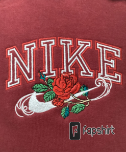 Embroidered nke floral sweatshirt, Custom Embroidery Crewneck…