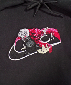 ken kaneki Anime embroidered sweatshirt, Manga embroidered…