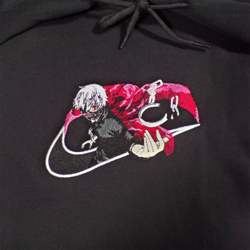 ken kaneki Anime embroidered sweatshirt, Manga embroidered sweatshirt, goul best anime