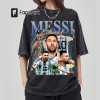 Lionel Messi Inter Miami Tee MLS Argentina PSG Barca Shirt Graphic Leo Messi GOAT T-Shirt