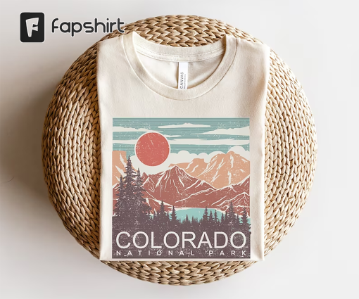 Colorado national park shirt, Colorado Shirt, Denver Tshirt, Vintage Colorado, Rocky Mountains, Vintage Shirt, Colorado Mountains, National