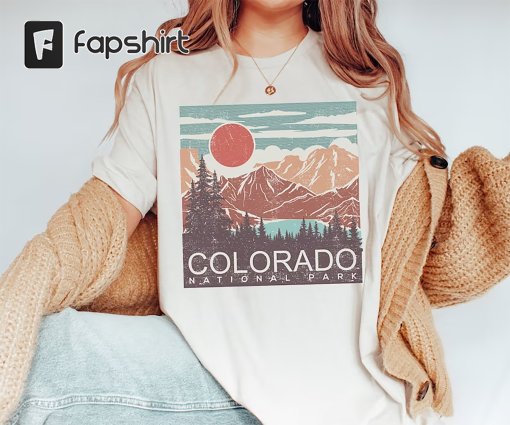 Colorado national park shirt, Colorado Shirt, Denver Tshirt, Vintage Colorado, Rocky Mountains, Vintage Shirt, Colorado Mountains, National