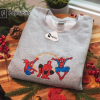 Miles Morales & Gwen Stacy matching couble, spider man beacelet embroidered sweatshirt