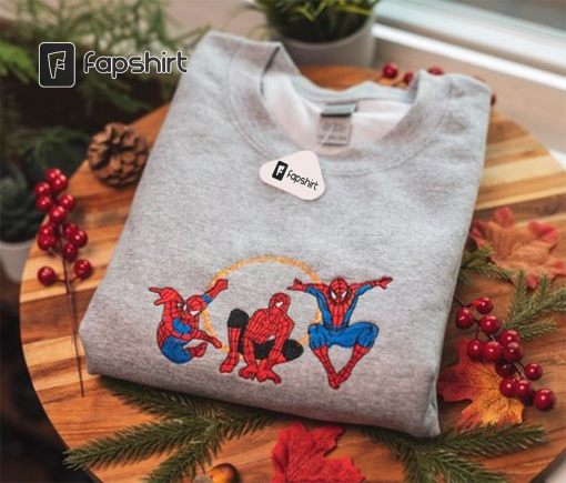 Spiderman Miles Morales embroidered, Spider-Man Across the Spider-Verse, Marvel Ghost-Spider Superhero Spider-Man 2023 Shirt embroidered