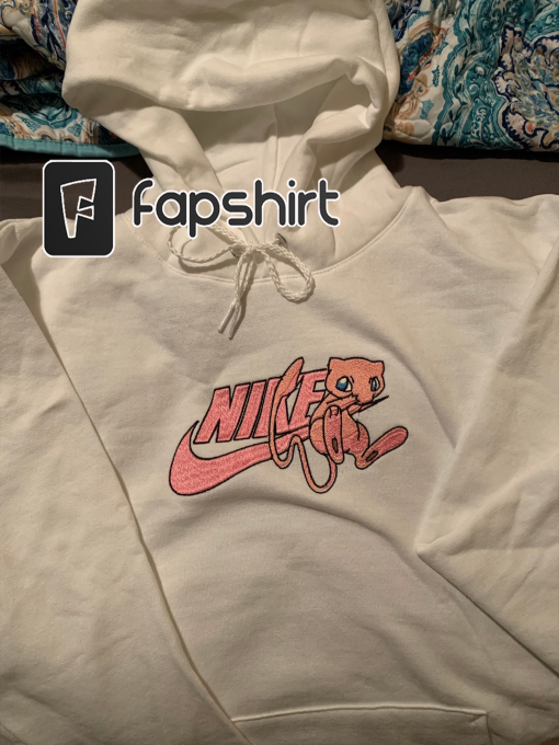 Mew inspired sweatshirt hoodie blue or pink