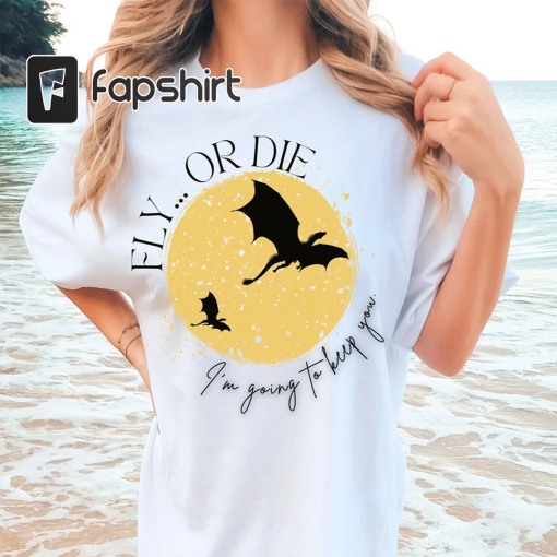 Comfort Colors®, Fourth Wing, Fly or Die, T-Shirt, Romantasy, Fantasy, Romance, Edgy, BookTok, Bookstagram, Book Lover Gift