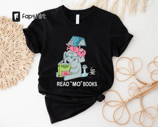 Read More Book T-shirt, Funny Piggie Elephant Pigeons Shirt, Children Books Tee, Book Lover Gift Tee, Book’s Day Shirt, Good Day to Read Tee