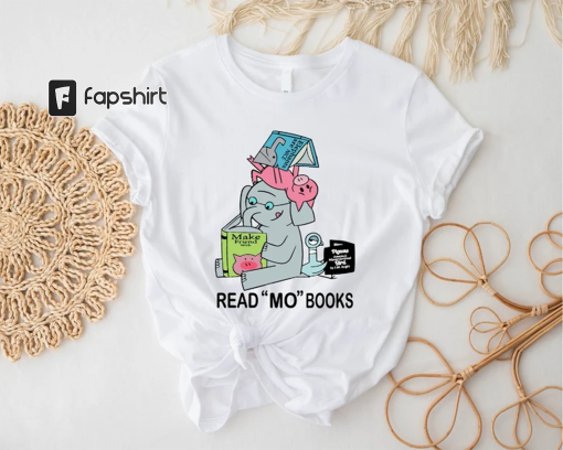 Read More Book T-shirt, Funny Piggie Elephant Pigeons Shirt, Children Books Tee, Book Lover Gift Tee, Book’s Day Shirt, Good Day to Read Tee