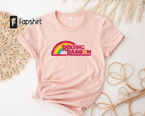 Reading Rainbow Shirt, Retro Librarian Shirt, Teacher Appreciation Shirt, Retro Comfort Rainbow School Shirt, Book Lover Gift, Bookworm Tee