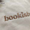 Book Lover Embroidered Crewneck Sweatshirt