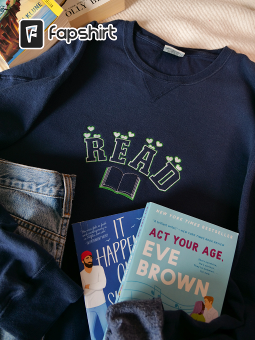 Read Hearts Logo Embroidered Crewneck Sweatshirt