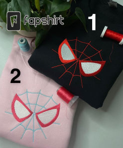 Gwenstacy and Peterparker Embroidered Sweatshirt, Spiderman Couple…