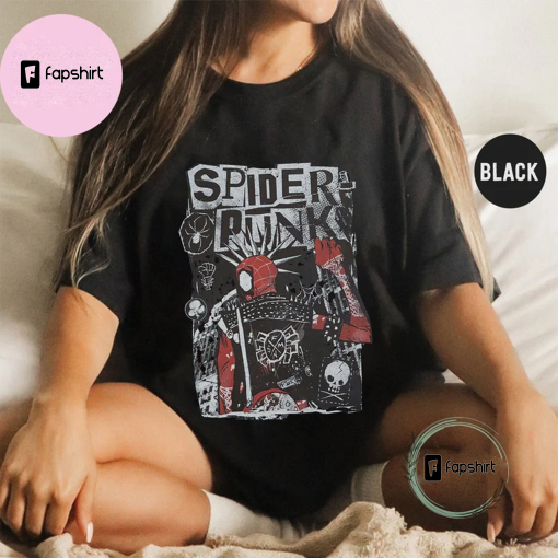 Spiderman Across The Spider-Verse Shirt, Spider Punk Tee, Mavel Fan Gift, Spider Punk Gift, Spider Ghost Shirt