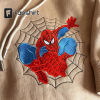 Spiderman Embroidery Design Embroidered Sweatshirt Sweatshirt Couple Embroidered Hoddie,Valentine Couple Embroidered Shirt Unisex Hoodie