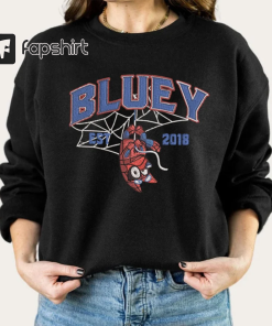 Spider Blue Embroidered Sweatshirt, Spider Embroidered Sweatshirt,…