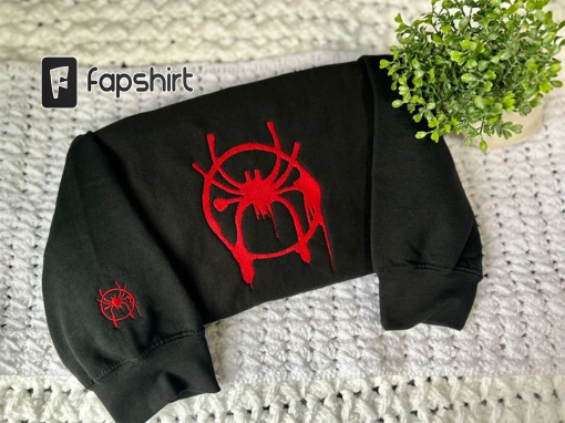 Spiderman Crewneck, Spiderman Sweatshirt, Spiderman embroidered sweatshirt, Vintage, No Way home, Birthday, Miles Morales, spiderverse