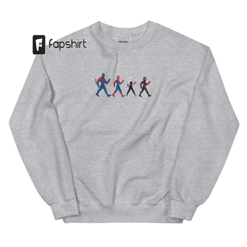 Embroidered Spiderverse | Abbey Road Unisex Sweatshirt