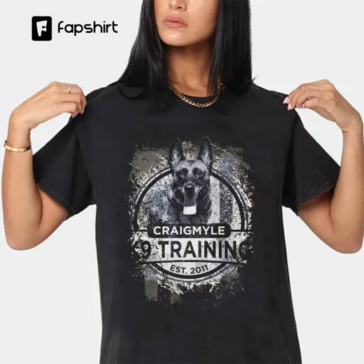 Craigmyle K9 Training Est 2011 Shirt, K9 Thin Blue Line German Shepherd T-Shirt, Police Dog Sweatshirt, K9 Handler Gift