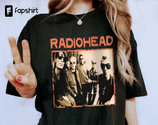 Vintage Radiohead Shirt, Radiohead Vintage Retro Concert T-Shirt for Men, 90s Band Tshirt