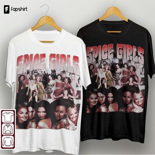 Spice Girls 90s Vintage Shirt, Spice Girls Bootleg Shirt