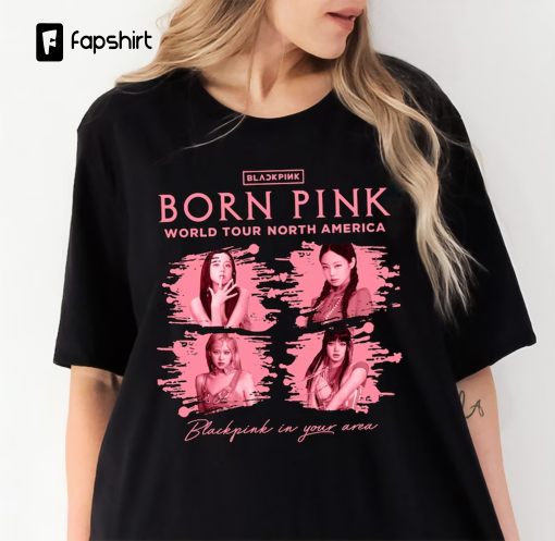 Blackpink Retro Shirt. Born Pink World Tour Shirt. Pink Venom Blackpink Shirt