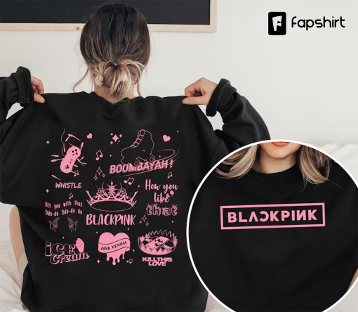 Vintage Blackpink World Tour Shirt. Black Pink Born Pink Shirt. Blackpink Jennie, Lisa, Rose, Jisoo. Blackpink Tour Shirt