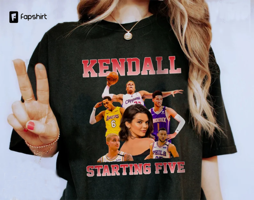 Kendall Starting Five Shirt, Kendall Jenner Starting Five, Kuwtk Shirt,Kendall Starting Five 90s Vintage,Kendall Starting Five Bootleg Shirt