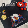 Spider.man Embroidered Hoodie,No Way Home Hoodie,Mar.vel Hoodie,Spider.man Into The Spiderverse Sweatshirt, Embroidered Sweatshirt