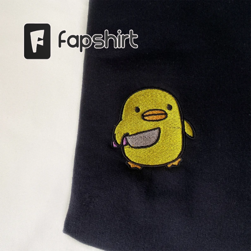 Duck with Knife Embroidered Sweatshirt