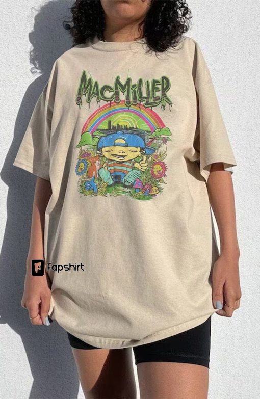 Vintage Rap Tee, Mac miller comic Unisex Shirt, Hip Hop Shirt, Mac Self Care Shirt, Mac Fan Gift, Mac Swimming Shirt