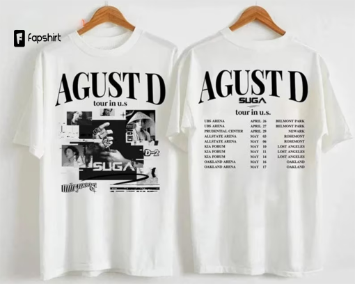 Suga On Tour 2023 Shirt, Agust D World Tour Shirt, Agust D D Day Tour T-shirt, Min Yoongi Shirt, SUGA D Day Album Shirt