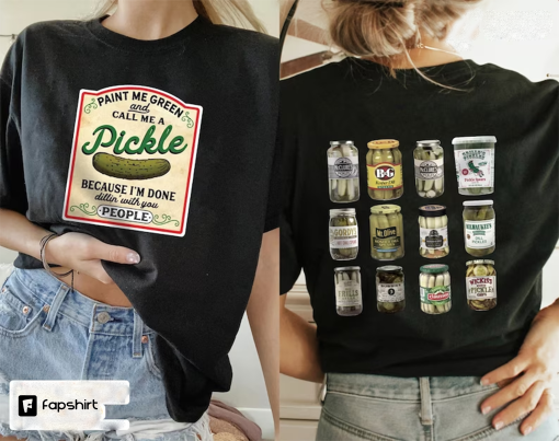 Vintage Canned Pickles Sweatshirt, Canning Season Sweatshirt, Pickle Lovers Sweater, Homemade Pickles Sweater,Pickle Jar Crewneck Sweatshirt