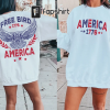 American Flag Cowgirl Boots 4th July T Shirt – Patriotic Red White Blue T Shirt, Independence Day Tee, Funny 4th July Shirt