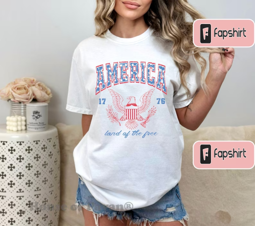 USA shirt, Summer BBQ t-shirt, Red White and Blue, America Tee, Comfort Colors® Women’s 4th of July, Fourth of July Shirt T-Shirt, 1776 Tee