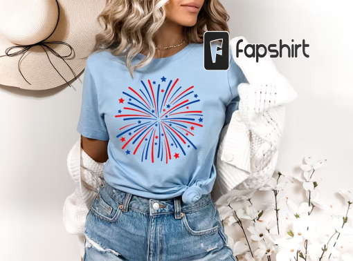 Fireworks Shirt, Patriotic Shirt, 4th of July Shirt, American Flag Shirt, Fourth of July, USA Flag Shirt, Family Shirt, Stars and Stripes