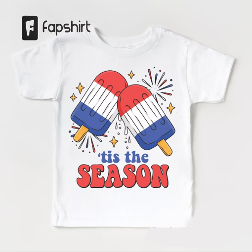 4th Of July Kids Shirt – Fireworks Ice Cream Toddler Tee – Independence Day Kids Shirt