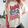 Howdy American, Western Shirt, Cute Shirt, Western Graphic, for Women, Red White & Blue, 4th of July Shirt, Comfort Colors®, Country Music