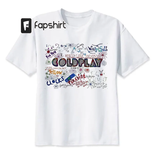 Coldplay World Tour 2023 Shirt,Coldplay Tour Shirt,Gift for Fan,Coldplay Gift Shirt,Coldplay Music Shirt,Vintage Music Band T-Shirt