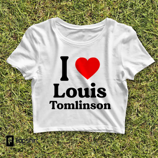 I Heart Louis Crop Top – Custom Shirt, Aesthetic 2000s Shirt, Faith In The Future Shirt, Women Crop Tee