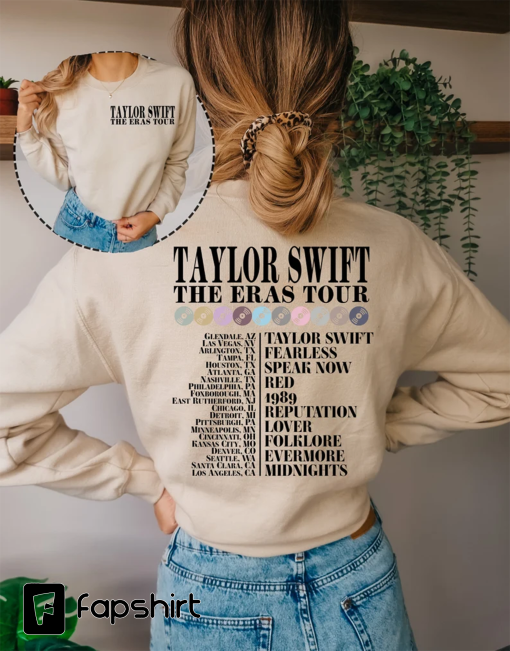 TS Eras Tour Sweatshirt, Music Country Hoodie, Midnight Album Apparel, 2023 Tour Clothing, Music Tour Sweatshirt