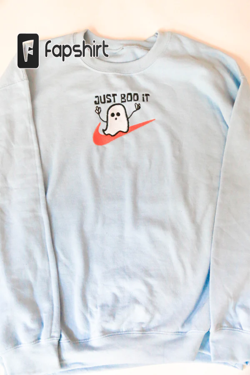 Just Boo It Embroidered Sweatshirt